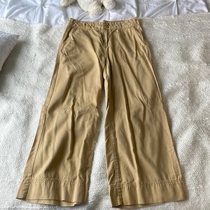 mustard yellow, mellow flare pant.